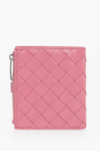 Woven Leather Bifold Wallet