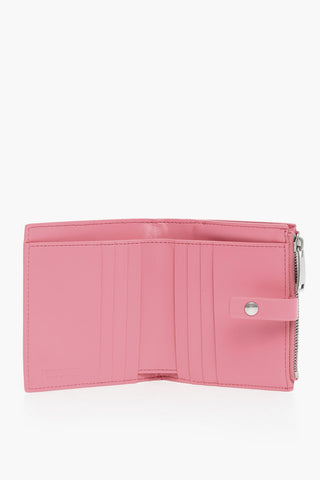 Woven Leather Bifold Wallet