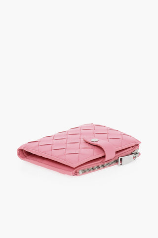 Woven Leather Bifold Wallet