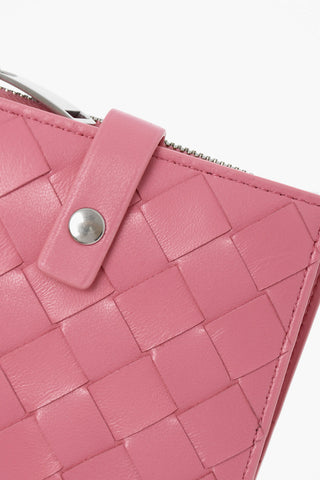 Woven Leather Bifold Wallet