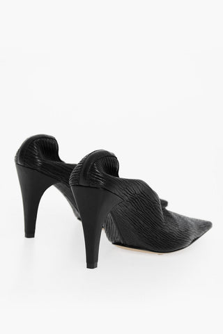 Squared Toe SHARPEI Crunch Leather Pumps 8,5cm
