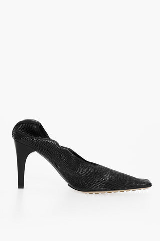 Squared Toe SHARPEI Crunch Leather Pumps 8,5cm