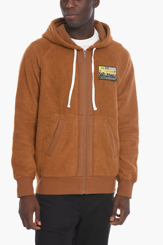 S-RUMMES Fleece Hoodie Sweatshirt with Logo Patch