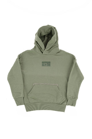 ALL STAR Felpa in Tinta Unita con Logo in Rilievo e Cappuccio