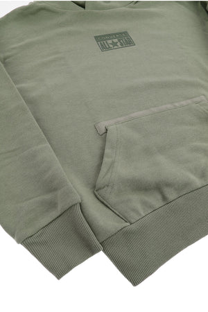 ALL STAR Solid-Color Hoodie with Embossed Logo