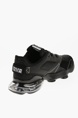 JEANS COUTURE Sneakers NOMO in Tessuto con Rifiniture in Pelle e Suola Air Bubble