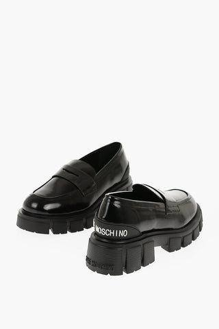 LOVE Patent Leather TASSEL50 Loafers with Chunky Sole 5cm
