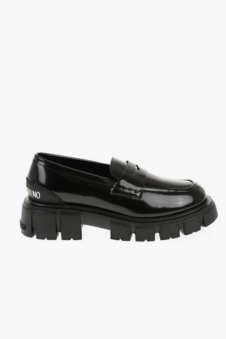 LOVE Patent Leather TASSEL50 Loafers with Chunky Sole 5cm