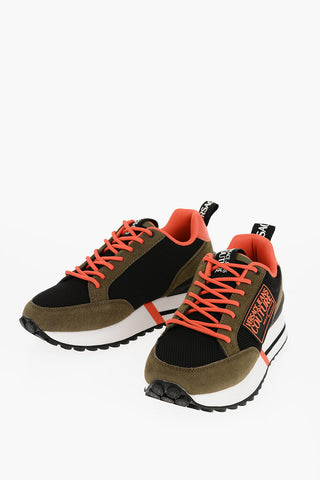 JEANS COUTURE Sneakers NEW SPIKE in Mesh con Rifiniture in Camoscio e Dettagli a Contrasto