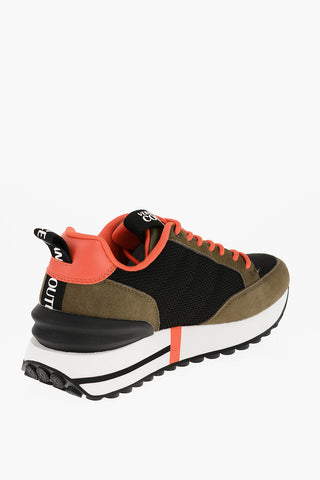 JEANS COUTURE Sneakers NEW SPIKE in Mesh con Rifiniture in Camoscio e Dettagli a Contrasto