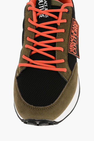 JEANS COUTURE Sneakers NEW SPIKE in Mesh con Rifiniture in Camoscio e Dettagli a Contrasto