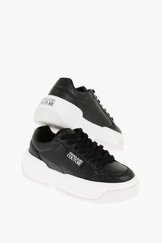 JEANS COUTURE Python Effect Faux Leather RAVEWING Sneakers with Platform 5.5cm