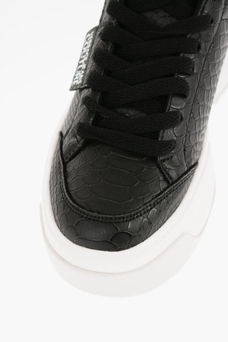 JEANS COUTURE Python Effect Faux Leather RAVEWING Sneakers with Platform 5.5cm