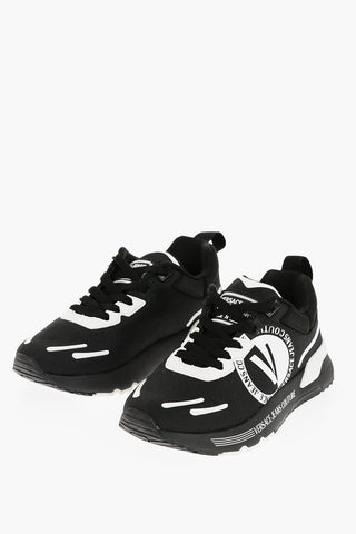 JEANS COUTURE Fabric DYNAMIC Low Top Sneakers with Contrasting Details