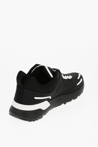 JEANS COUTURE Fabric DYNAMIC Low Top Sneakers with Contrasting Details