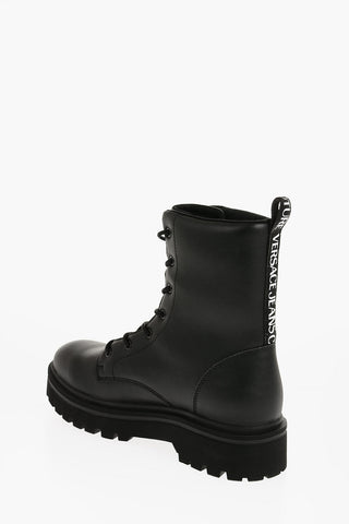 JEANS COUTURE 가죽 워커 SYRIUS 배색 프린트 4cm