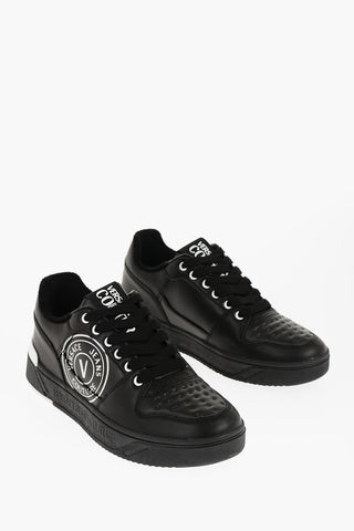 JEANS COUTURE Leather STARLIGHT Low Top Sneakers with Contrasting Logo