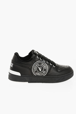 JEANS COUTURE Leather STARLIGHT Low Top Sneakers with Contrasting Logo