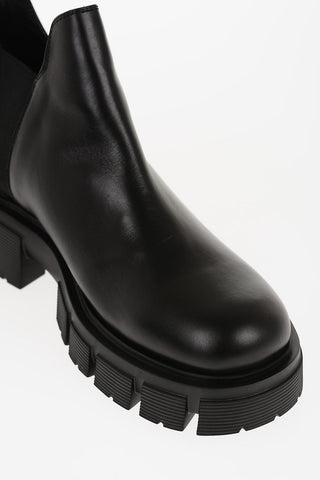 LOVE Leather TASSEL50 Chelsea Boots with Chunky Sole 5cm