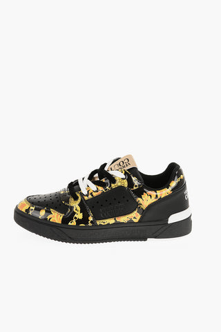 JEANS COUTURE Leather STARLIGHT Low Top Sneakers with Contrasting Details