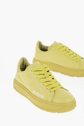 LOVE Solid Color Leather BOLD40 Sneakers