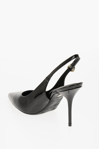 LOVE Patent Faux Leather Slingback Heel 11cm
