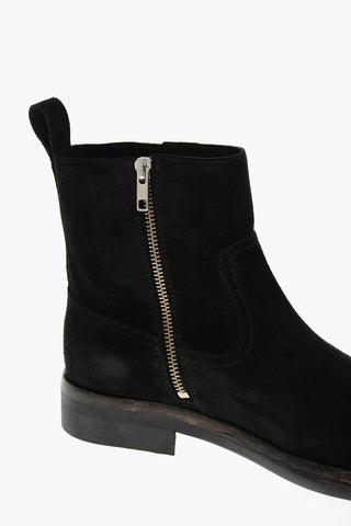 Suede DARCUS Booties with Inner Zip