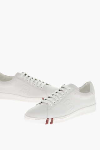 Sneakers in Pelle ASHER con Logo Goffrato