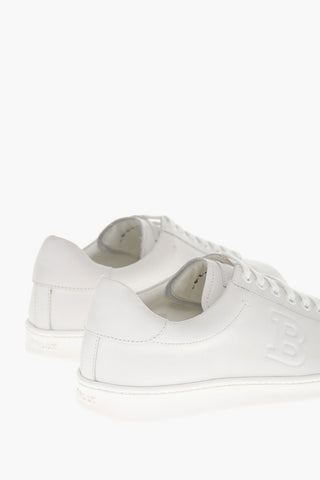 Sneakers in Pelle ASHER con Logo Goffrato