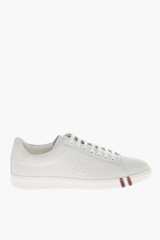 Sneakers in Pelle ASHER con Logo Goffrato