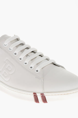 Sneakers in Pelle ASHER con Logo Goffrato