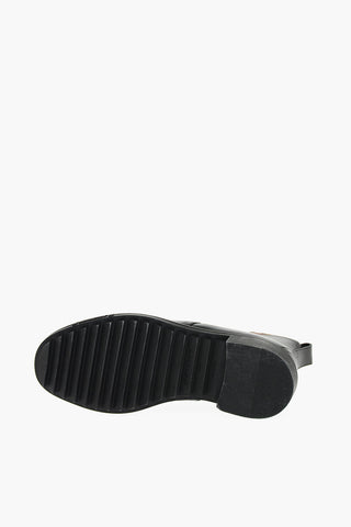 Leather Chelsea Booties with Tartan Elastic Inserts