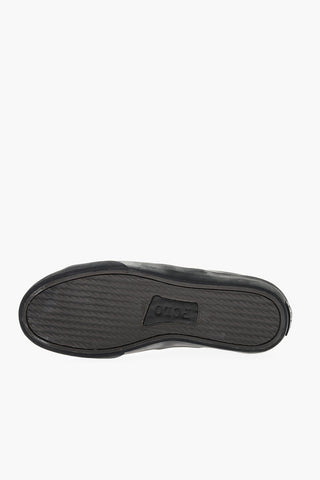 Monocromo Leather Sneakers with Rubber Sole