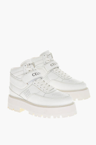 Carrion Sole Leather Sneakers with Velcro Closure