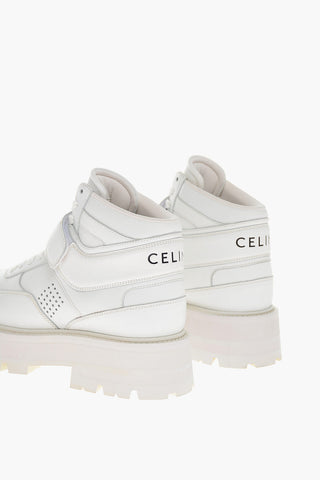 Carrion Sole Leather Sneakers with Velcro Closure