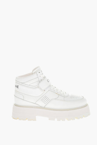 Carrion Sole Leather Sneakers with Velcro Closure