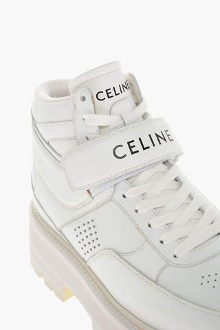 Carrion Sole Leather Sneakers with Velcro Closure