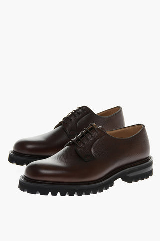 Textured Leather SHANNON Derby Shoes