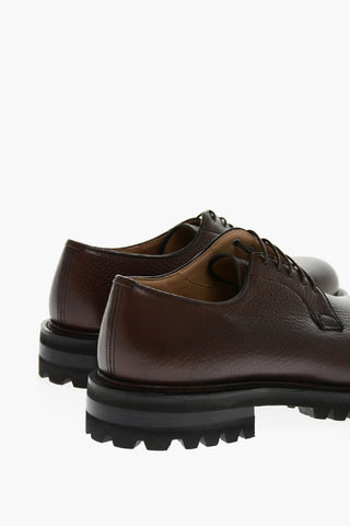 Textured Leather SHANNON Derby Shoes