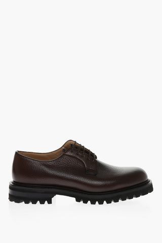 Textured Leather SHANNON Derby Shoes