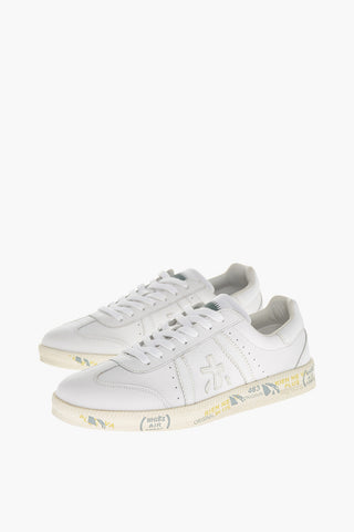 Lace-up BONNIE Textured Leather Sneakers