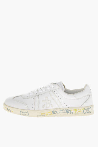 Lace-up BONNIE Textured Leather Sneakers