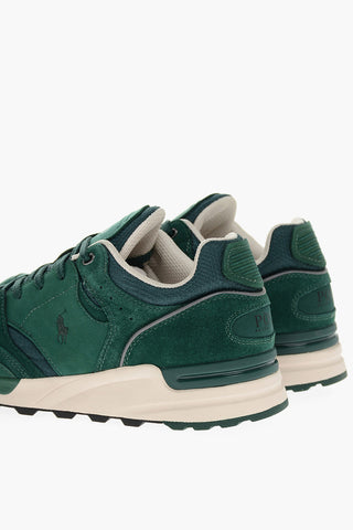 Lace-up Nabuk Sneakers with Rubber Sole