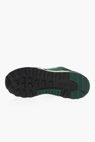 Lace-up Nabuk Sneakers with Rubber Sole