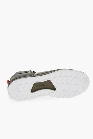 Lace-up Fabric and Rubber Sneakers