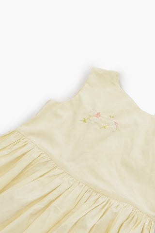 Vestito in Cotone Senza Manica