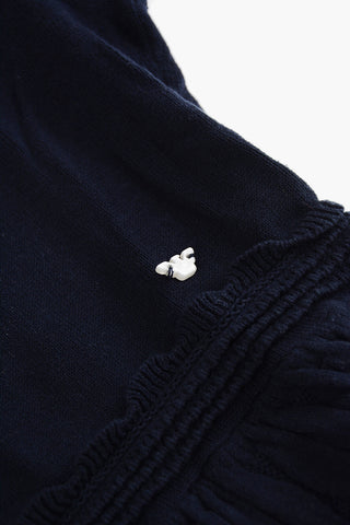 EMPORIO Perforated Details Knitted Dress