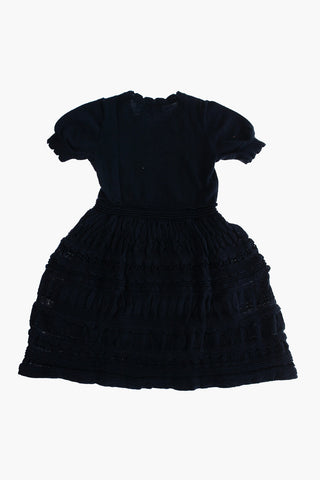 EMPORIO Perforated Details Knitted Dress