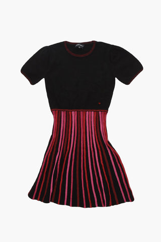 EMPORIO Striped Dress with Lurex Details