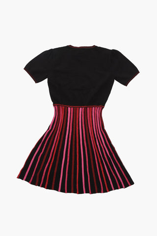 EMPORIO Striped Dress with Lurex Details